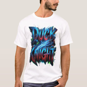 Duck Knight 3D Cyber Graffiti-logotyp  T Shirt
