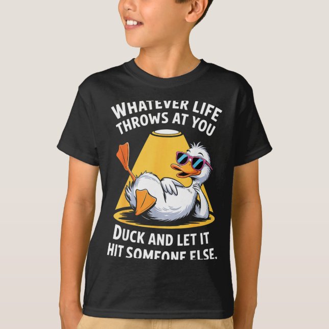 Duck Lover Funny Quote For Men Women Boys Kids Gra T Shirt (Framsida)