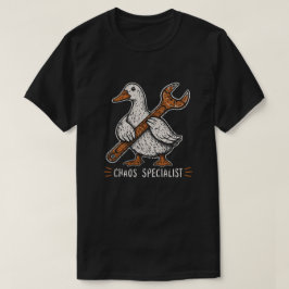 Duck Mechanic Wrench Vintage Humor T Shirt