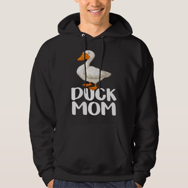 Duck Mom Rubber Duck  Duck  Animal Hoodie (Framsida)
