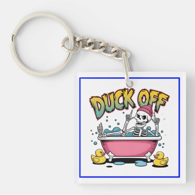 Duck Off Funny Skeleton Design-61161 (Framsidan)
