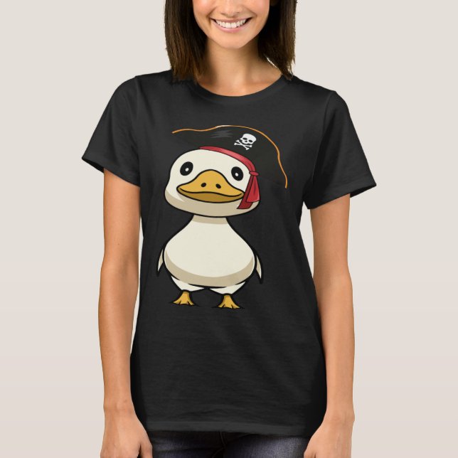 Duck Pirate Farmer Duck Day Wild Duck  1 T Shirt (Framsida)