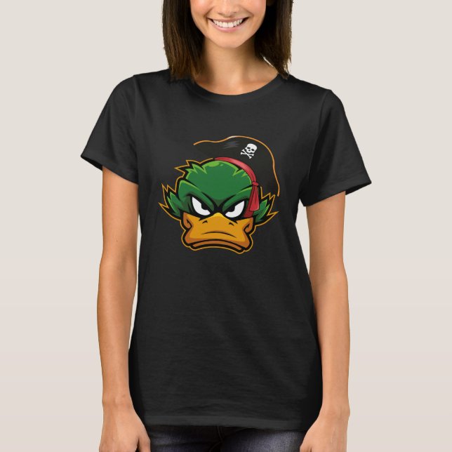 Duck Pirate Farmer Duck Day Wild Duck  3 T Shirt (Framsida)