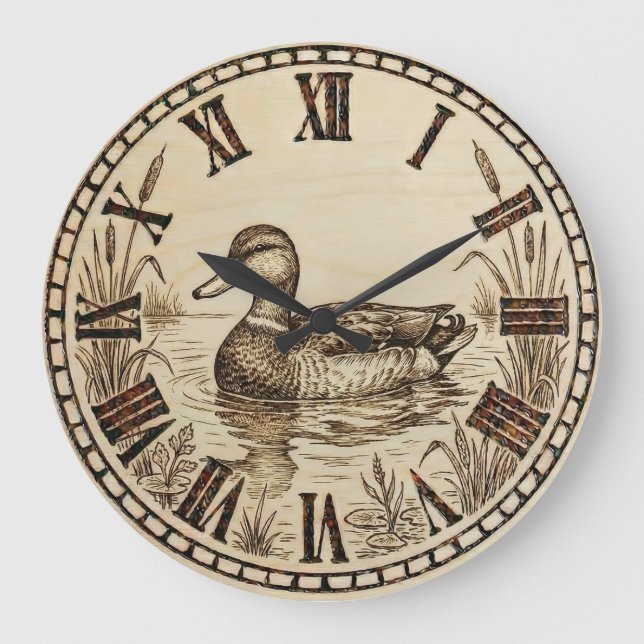 Duck Pond Wall Clock  Stor Klocka (Framsida)