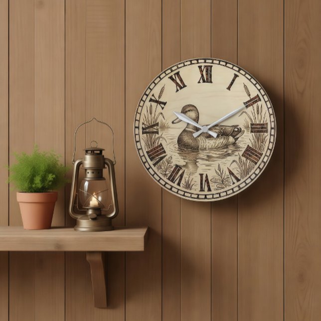 Duck Pond Wall Clock  Stor Klocka (Skapare uppladdad)