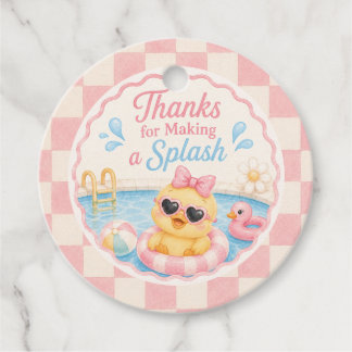 Duck Pool Party Tack Tag | Favor Tag Gåvor Etiketter