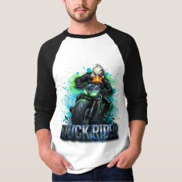 Duck Rider 3D Cyber Duck Motorcykel T-Shirt
