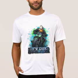 Duck Rider 3D Cyber Duck Motorcykel T-Shirt