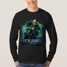 Duck Rider 3D Cyber Duck Motorcykel T-Shirt