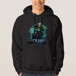 Duck Rider 3D Cyber Duck Motorcykel T-Shirt Hoodie