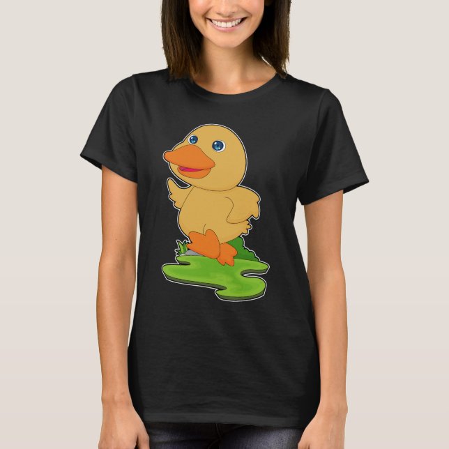 Duck Runner Running Sports T Shirt (Framsida)