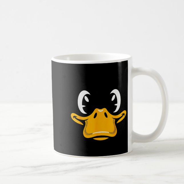 Duck Shirt Adult Kids Men Women Yellow Duck Face C Kaffemugg (Höger)