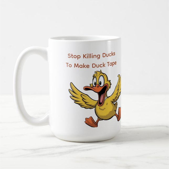 duck tape sarcasm kaffemugg (Vänster)