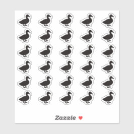 Duck Wedding Place Card Food Meal Menu Choice Klistermärken