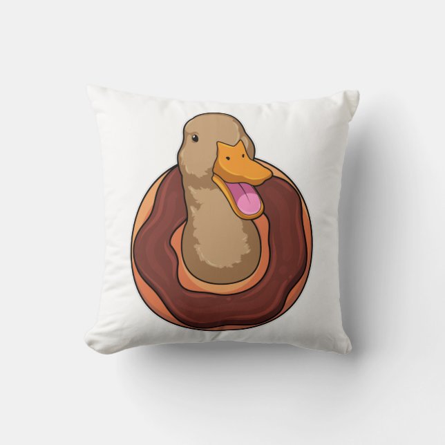 Duck with Donut Kudde (Framsida)