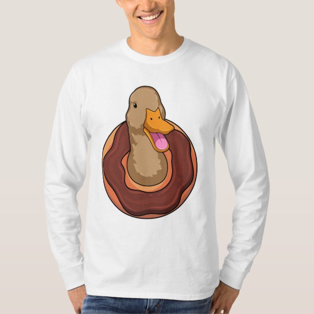 Duck with Donut T Shirt (Framsida)