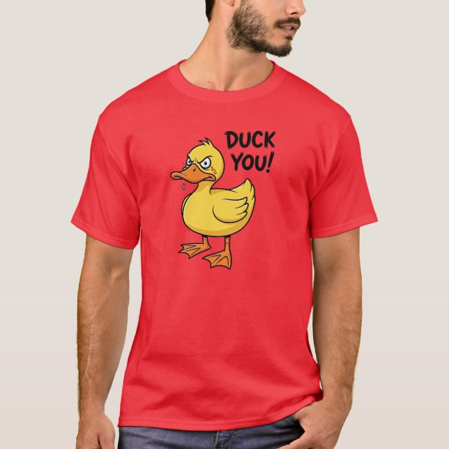 Duck You Wordplay T Shirt (Framsida)