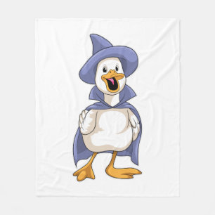 Ducka som häxa med hatt fleecefilt