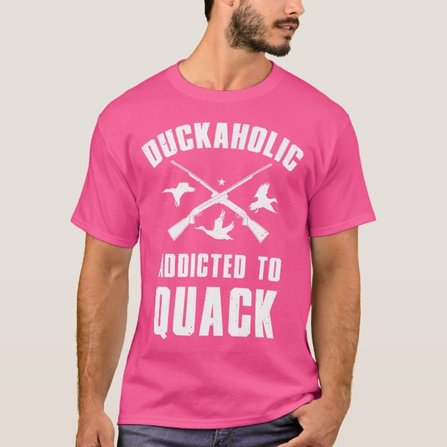 Duckahohollänge Beroende att ge upp i Anka jakt åt T Shirt (Framsida)
