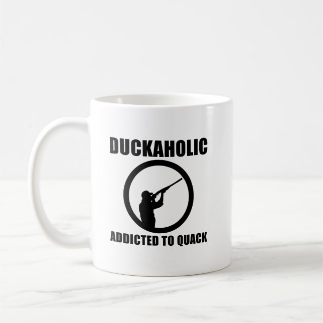DuckaholFunny Hunting Mug Kaffemugg (Vänster)