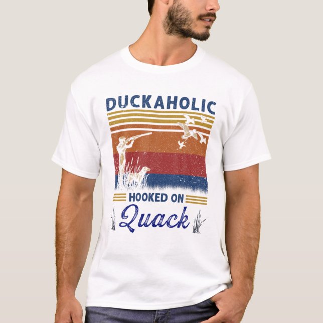 Duckahooking on Quack Hunters Gift T Shirt (Framsida)