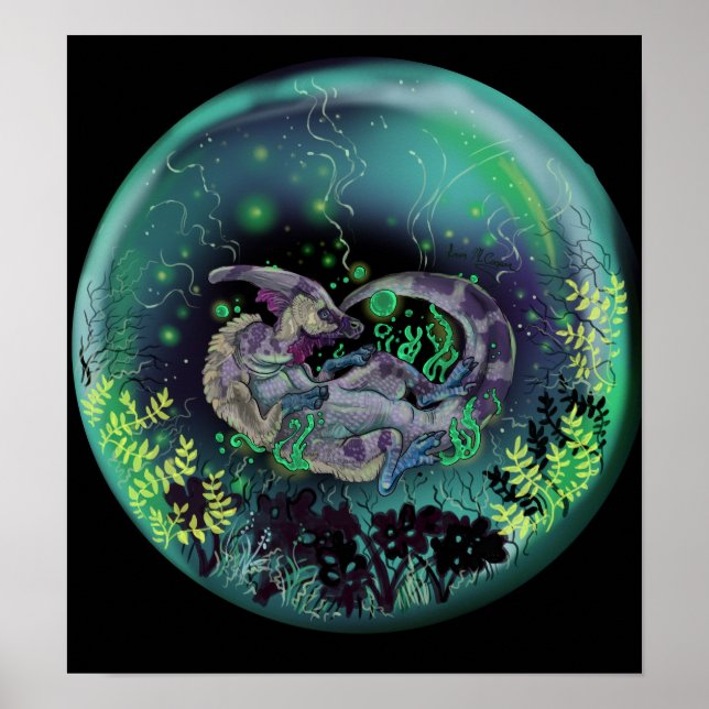 Duckbill Dinosaur Poster (Framsidan)