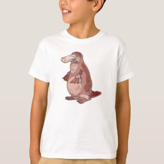 duckbill platypus stående t shirt