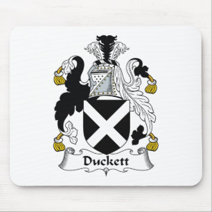 Duckett familjvapensköld musmatta