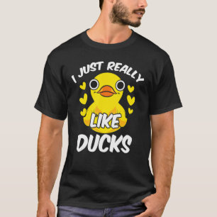 Duckie Cute Duckling Bath Leksak I precis som Verk T Shirt