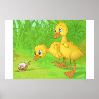 Duckings och Snigel Poster