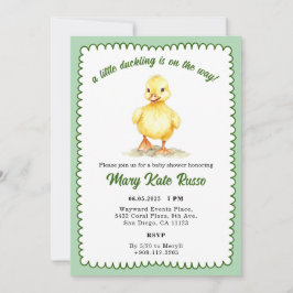 Duckling Baby Shower Inbjudningar