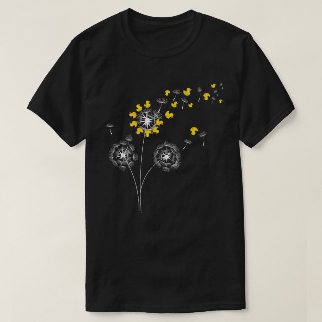 Duckling Bath Anka Dandelion Bath Leksak Rubber An T Shirt (Design framsida)