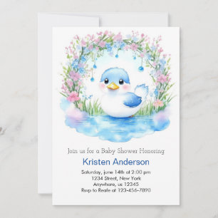 Duckling Boy Shower Inbjudningar