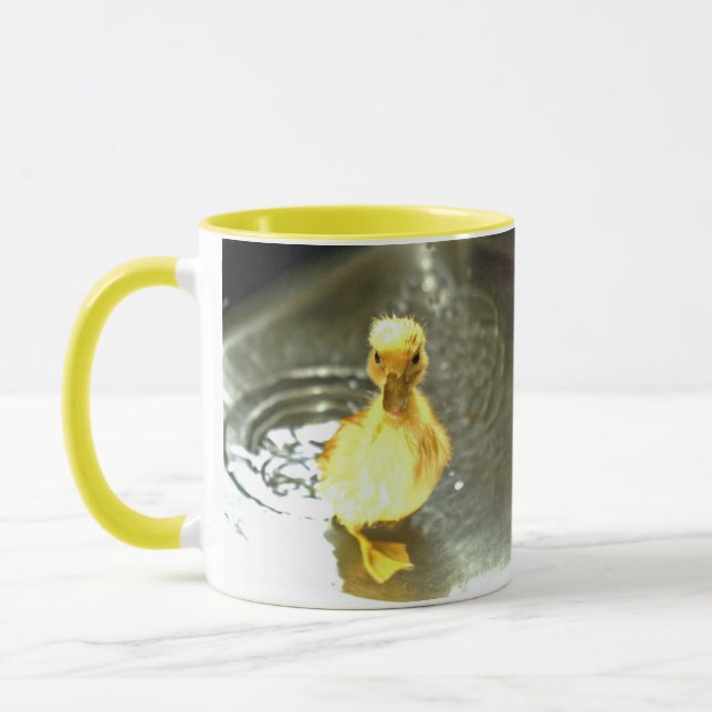Duckling har ett bad. mugg (Vänster)
