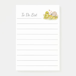 Duckling Hedgehog Personalize Post-it® Notes Post-it Block