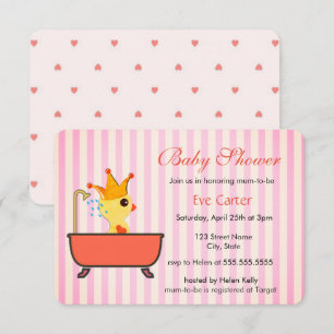 Duckling i Bath Baby Shower Inbjudningar