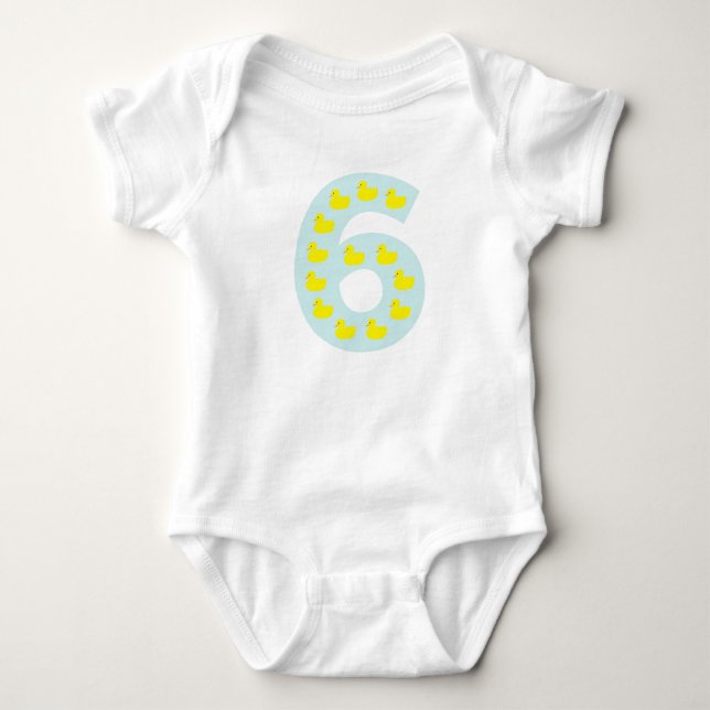 Duckling nummer 6 i himmel blue t-shirt (Framsida)