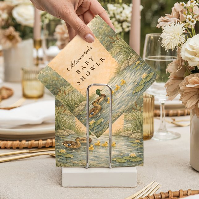 Duckling Pond Baby Shower Pappersservett (Skapare uppladdad)