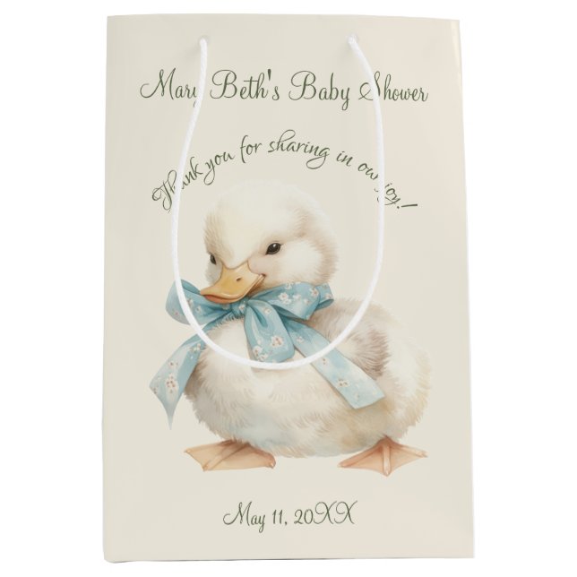 Duckling with Ribbon Baby Shower  (Framsidan)