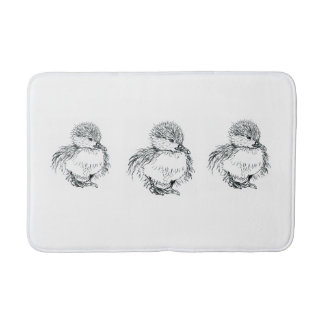 ducklingbathmaten skrivar och bläckillustrationen badrumsmatta