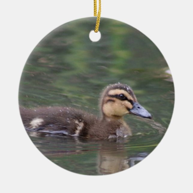 Ducklingprydnad Julgransprydnad Keramik (Framsidan)