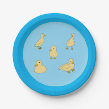 Ducklings Baby Shower Papprare Tallrikar
