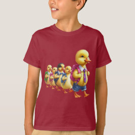 Ducklings Back to school Äventyr Boys T Shirt