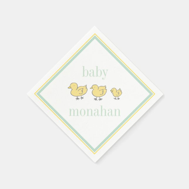 Ducklings | Cocktail Napkin Pappersservett (Hörn)