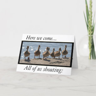 Ducklings Funny Mors dag Card Kort