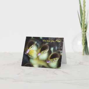 Ducklings Mors dag-kort Kort