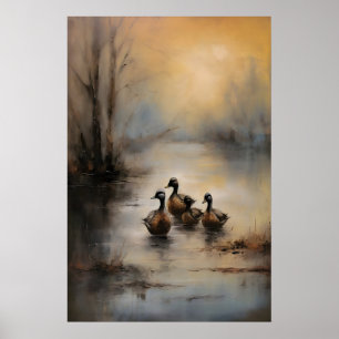 Ducklingssjöns vilda tryck, Mörk Akademi Poster
