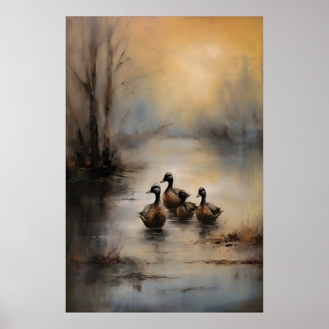 Ducklingssjöns vilda tryck, Mörk Akademi Poster (Framsidan)