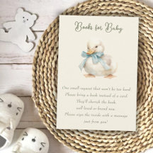 Duckning med Ribbon Baby Shower Bokar för Baby