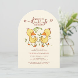 Duckning Twillingars Baby Shower-inbjudan Inbjudningar